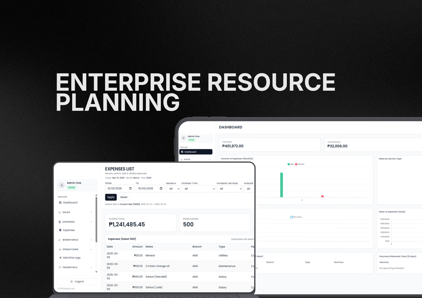 Bub ERP system project